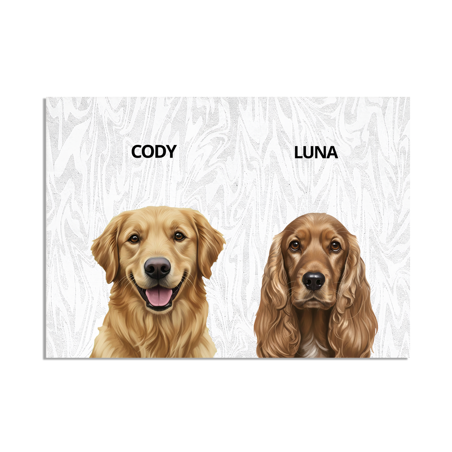 Custom Double Pet Portrait