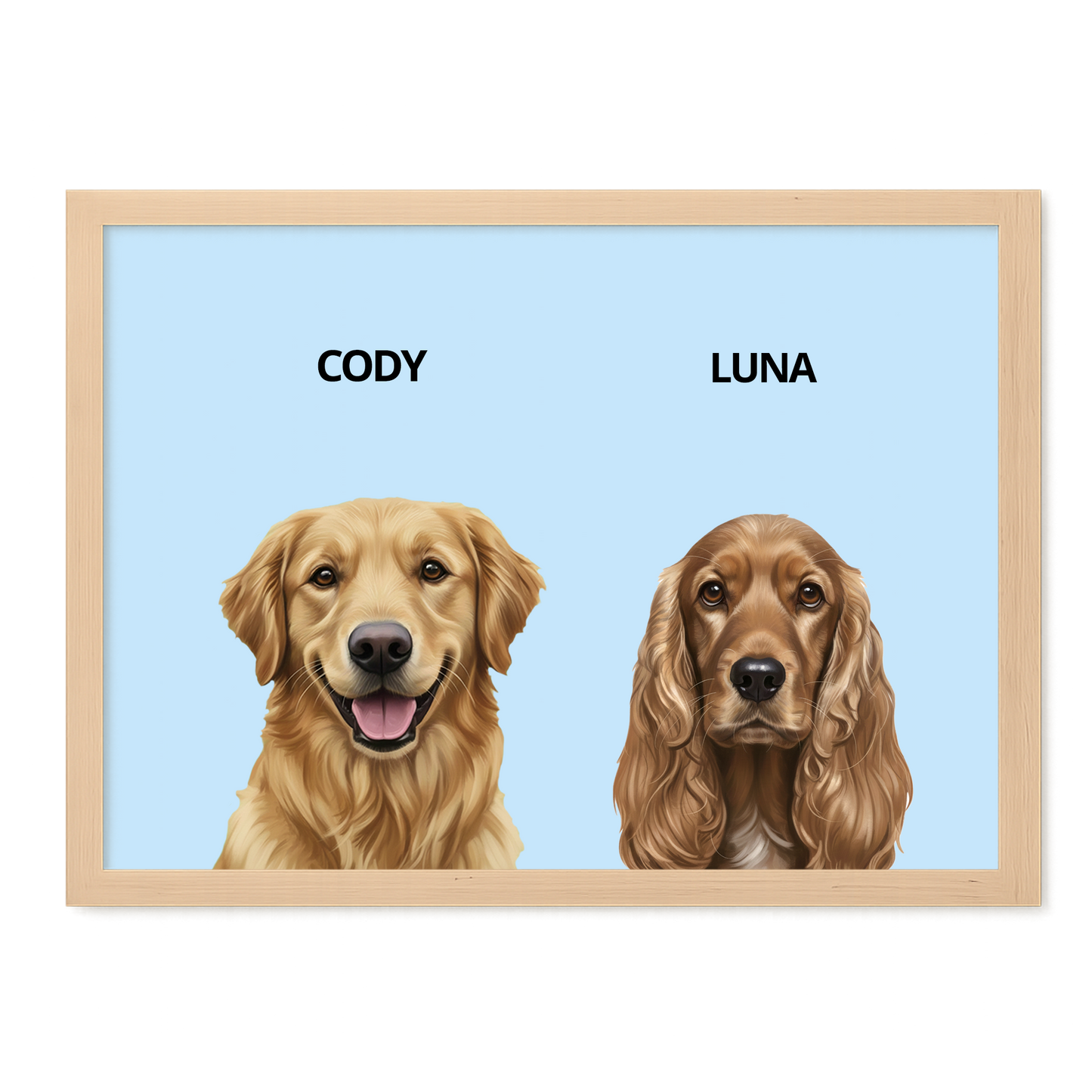 Custom Double Pet Portrait