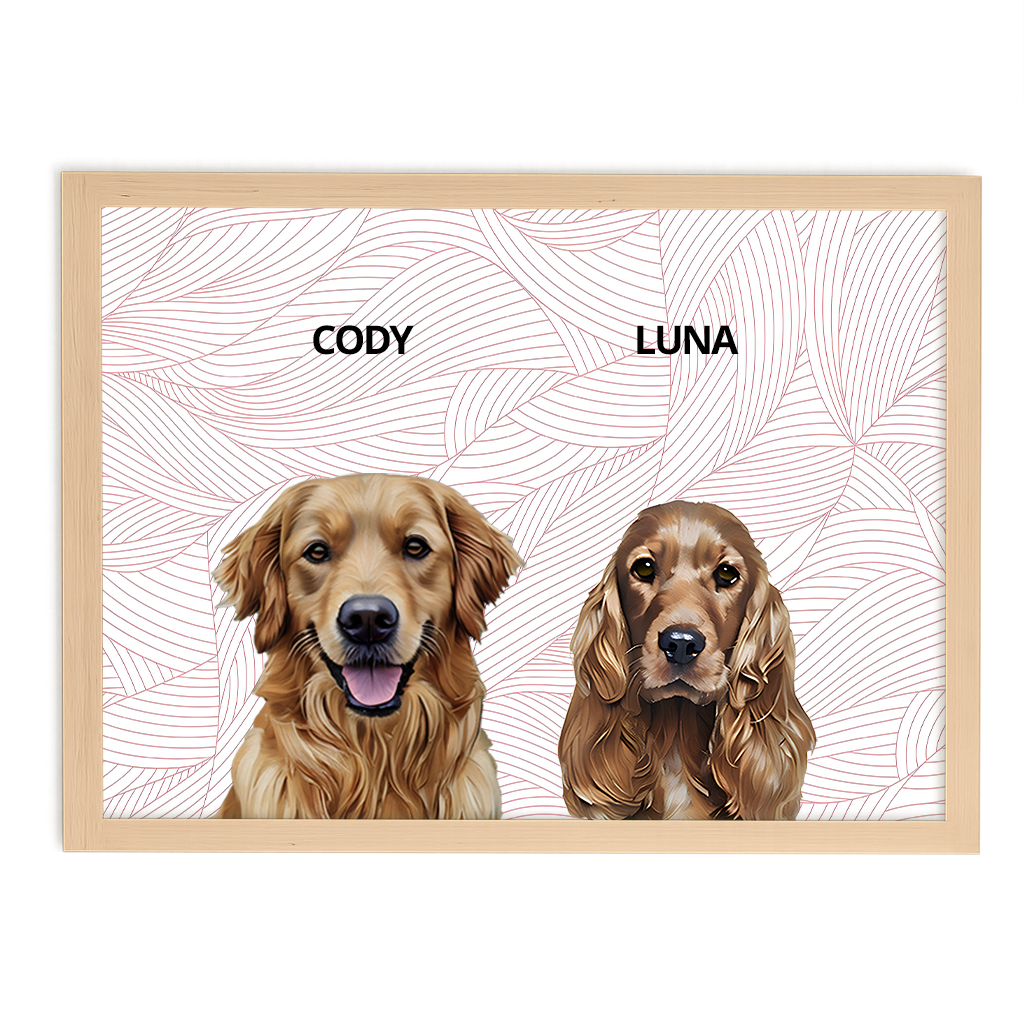 Custom Double Pet Portrait