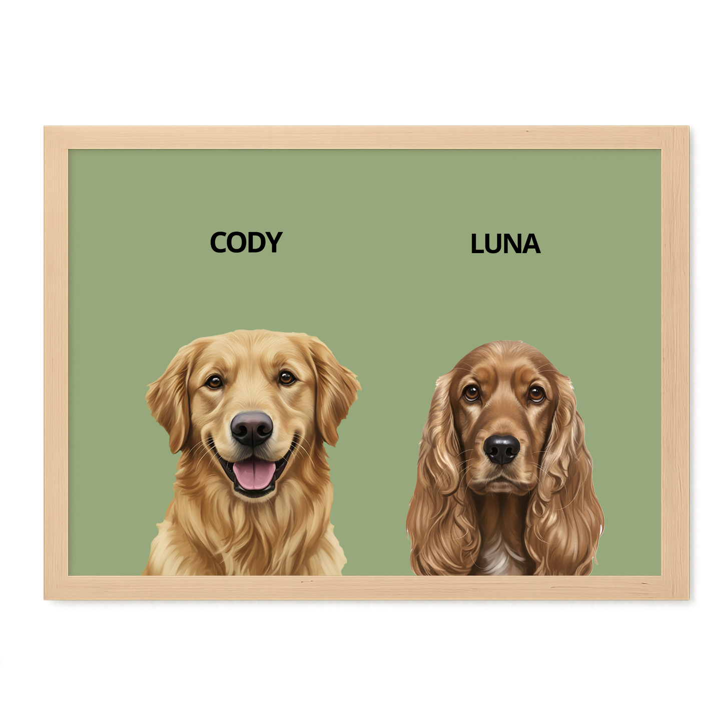 Custom Double Pet Portrait