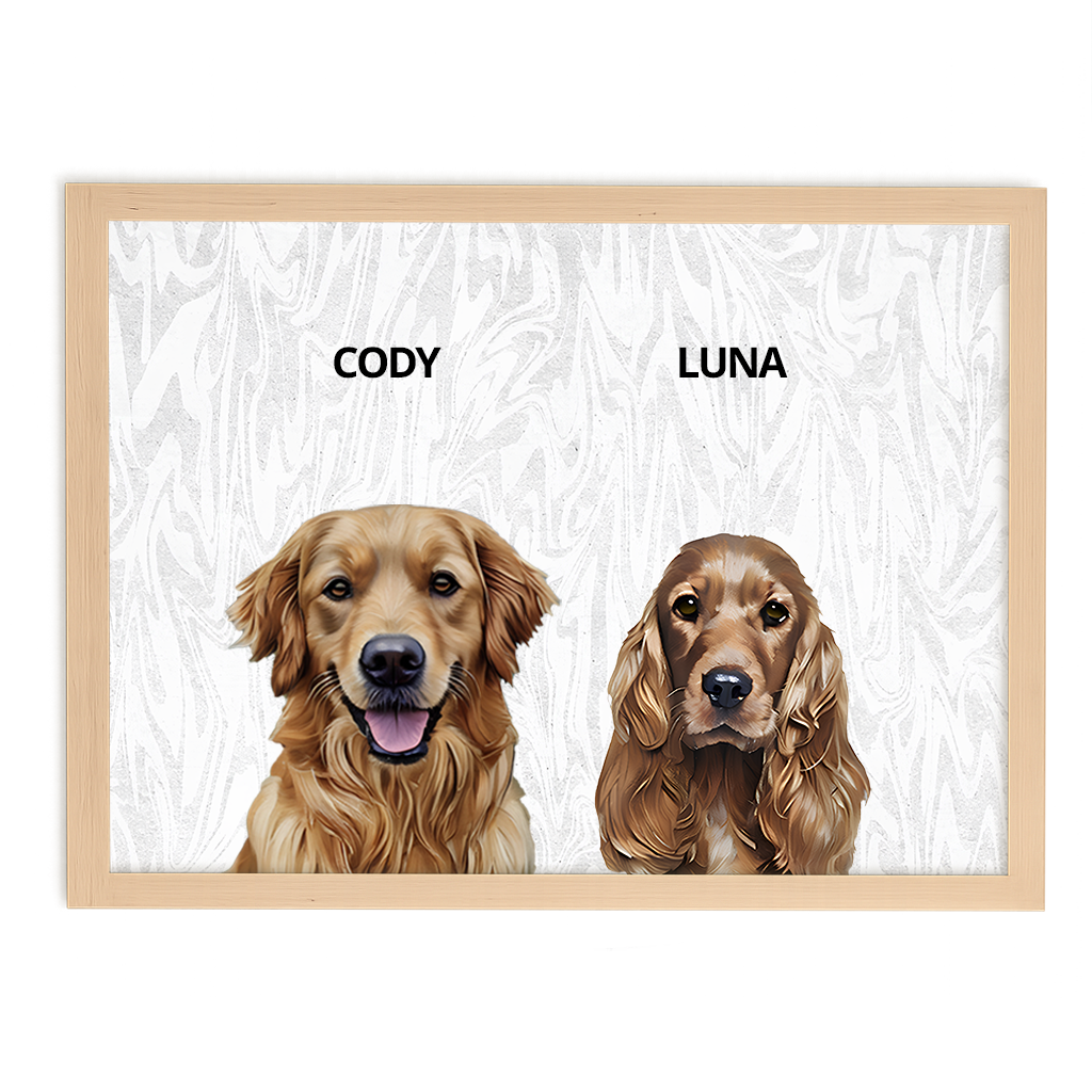 Custom Double Pet Portrait