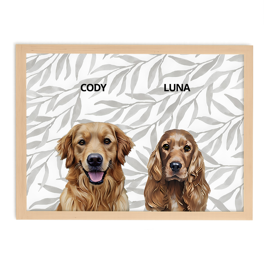 Custom Double Pet Portrait