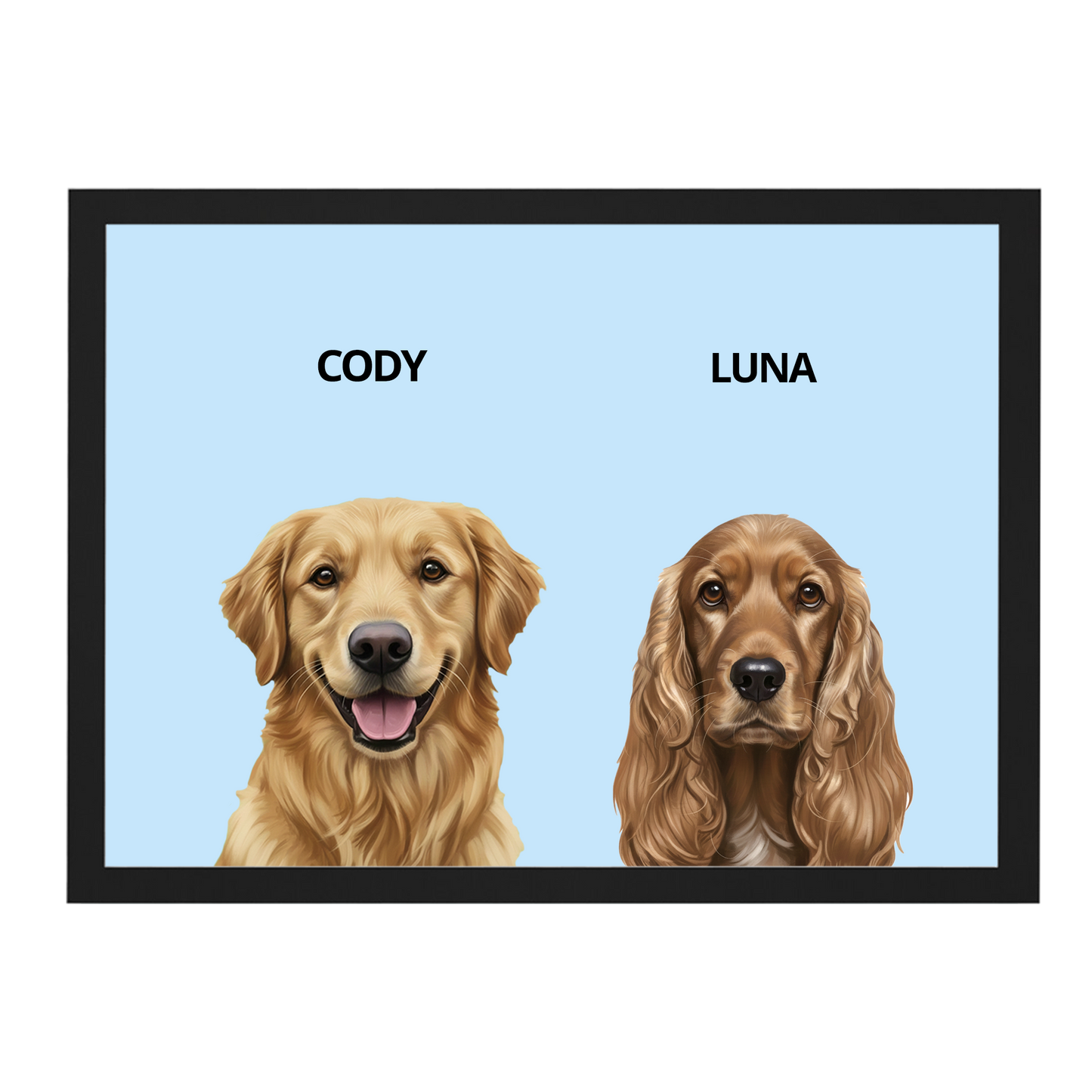 Custom Double Pet Portrait