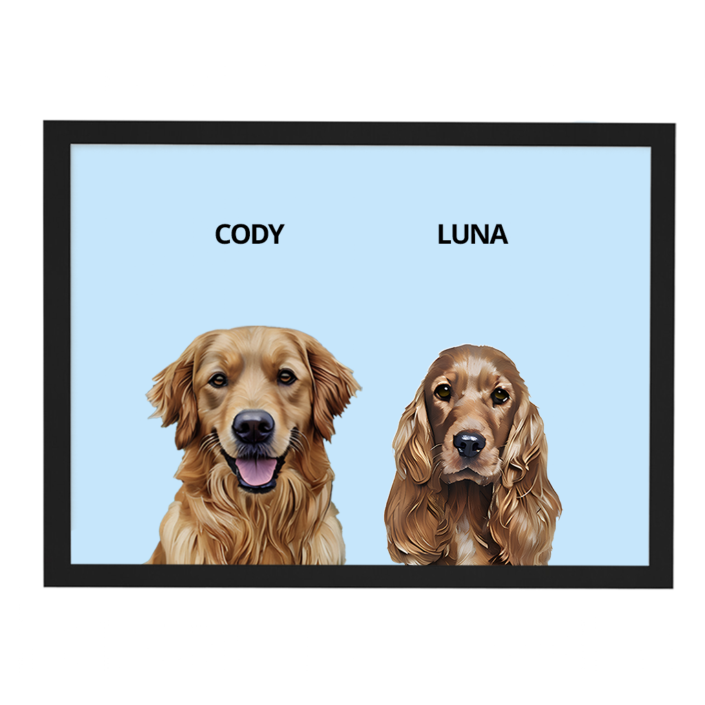 Custom Double Pet Portrait