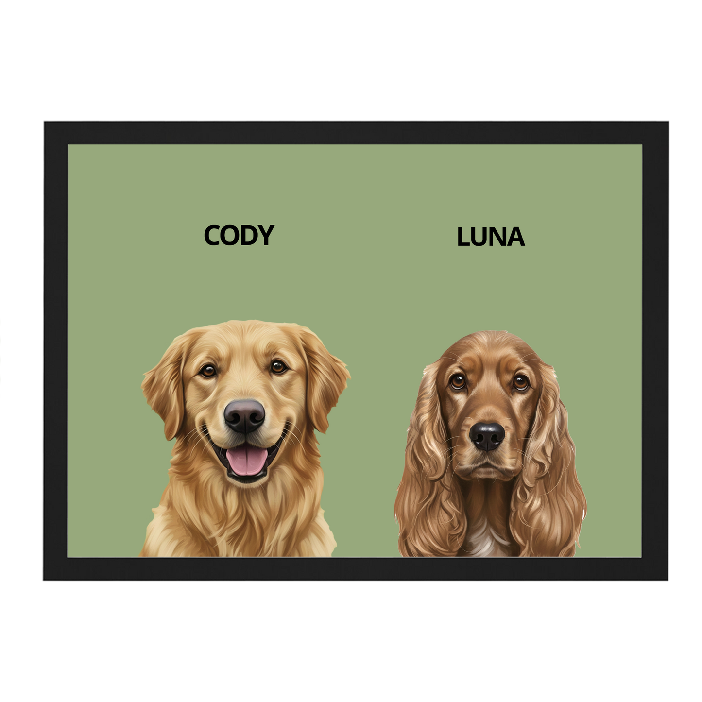 Custom Double Pet Portrait