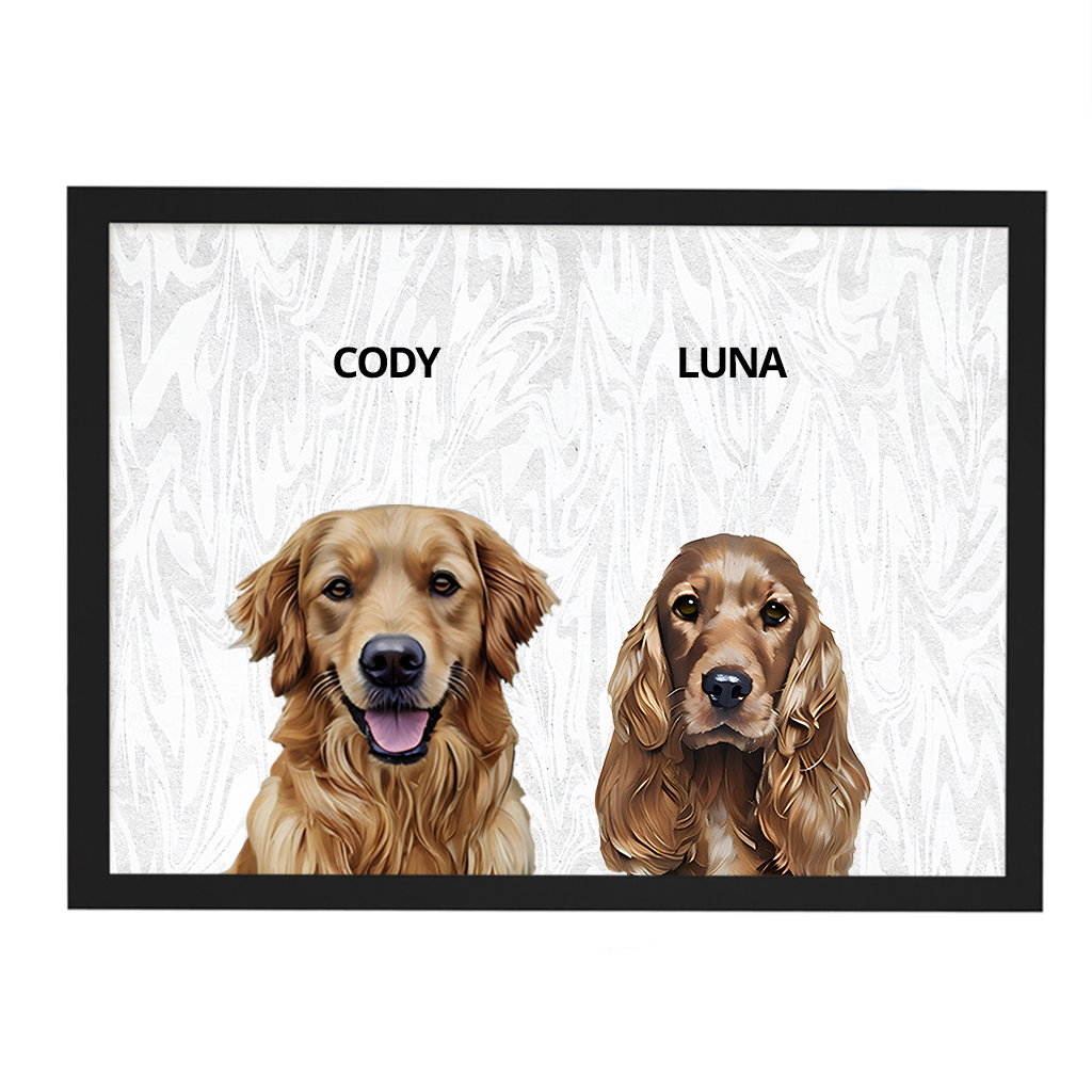 Custom Double Pet Portrait