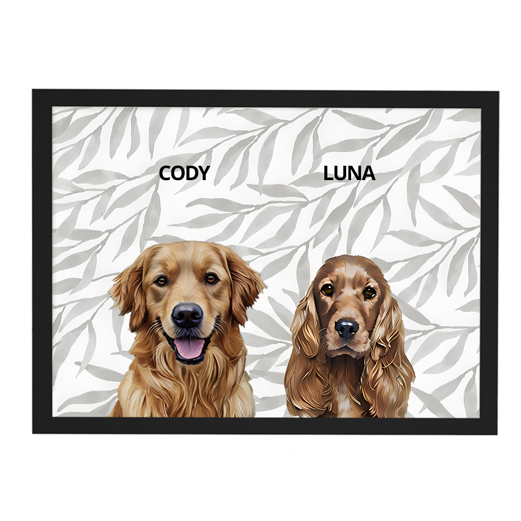 Custom Double Pet Portrait