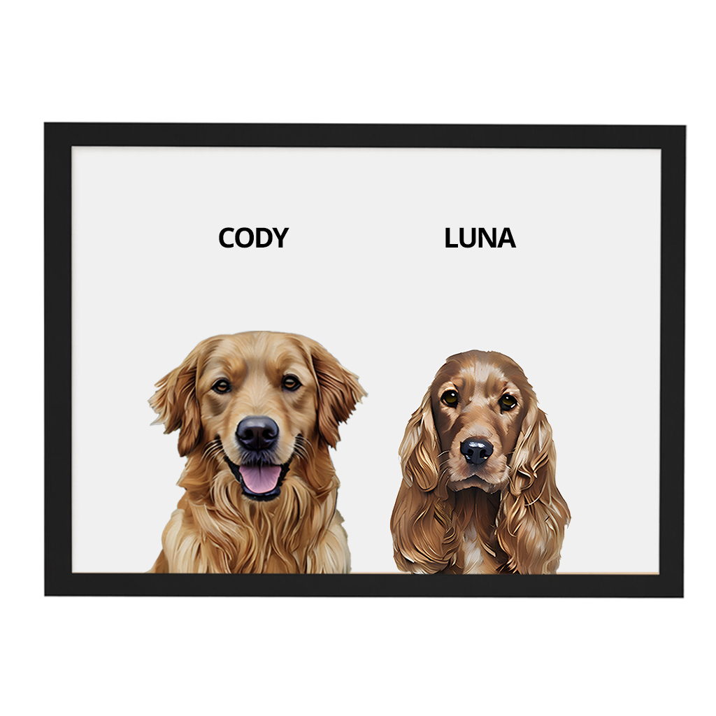 Custom Double Pet Portrait
