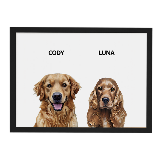 Custom Double Pet Portrait