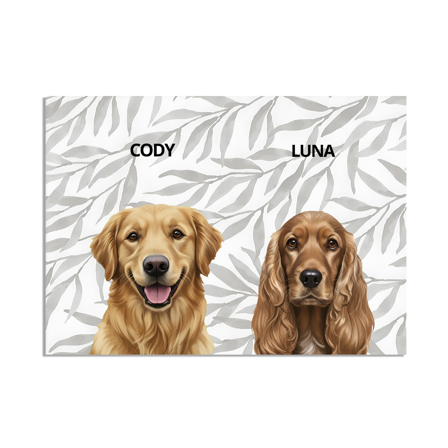 Custom Double Pet Portrait