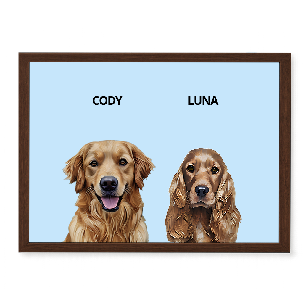Custom Double Pet Portrait