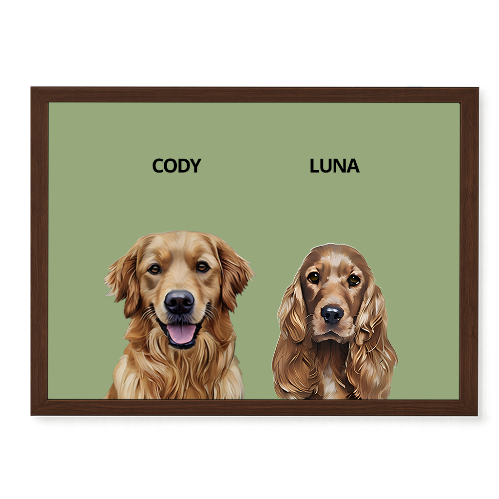 Custom Double Pet Portrait