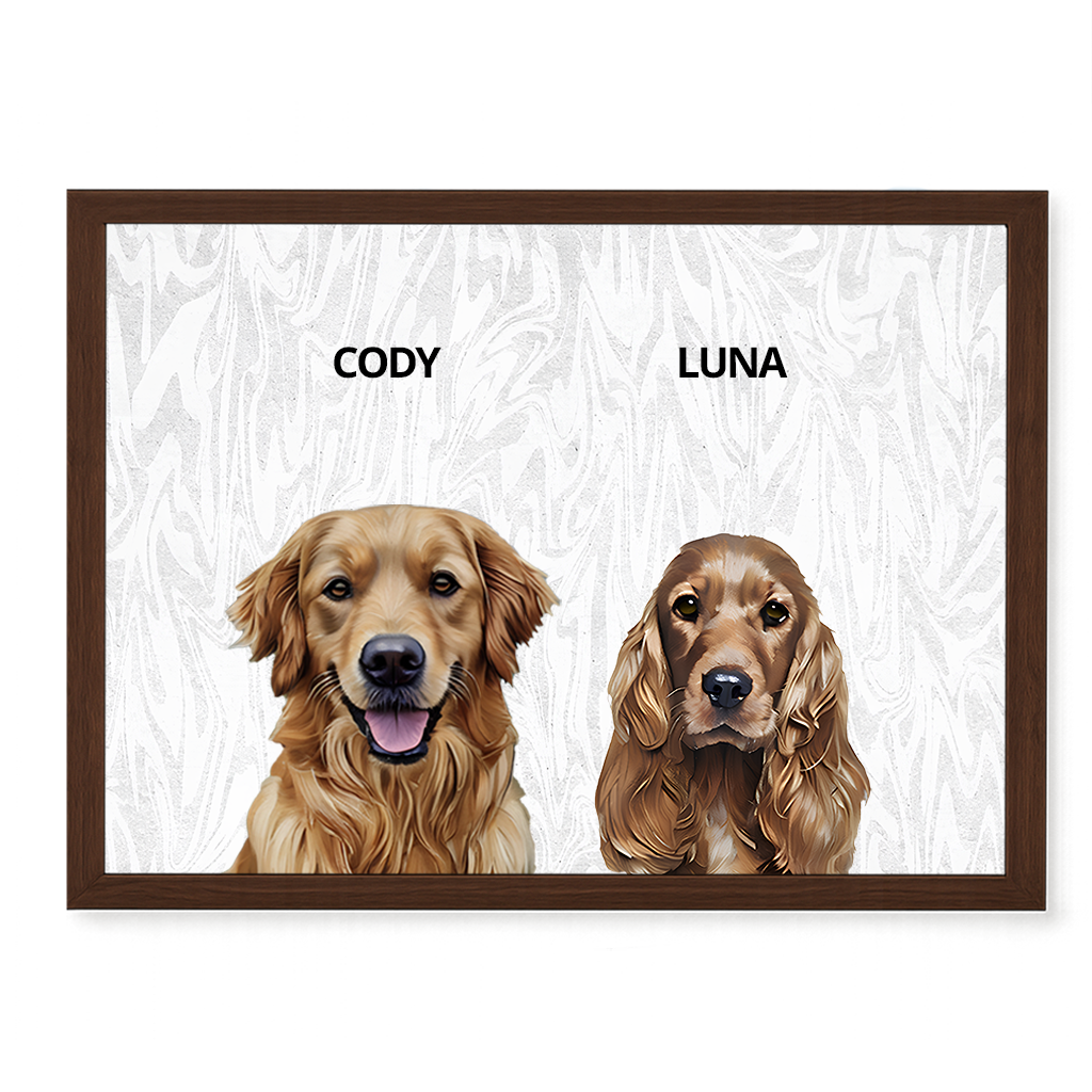 Custom Double Pet Portrait