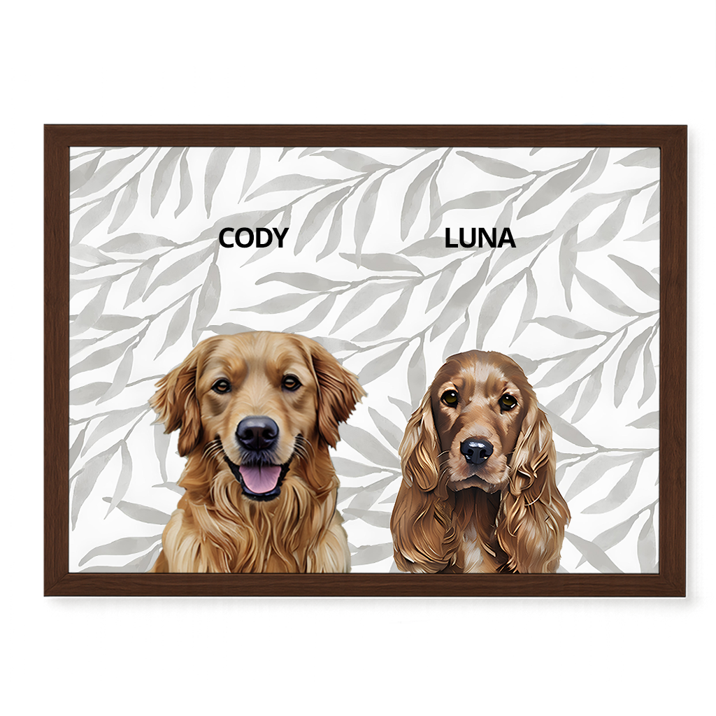 Custom Double Pet Portrait
