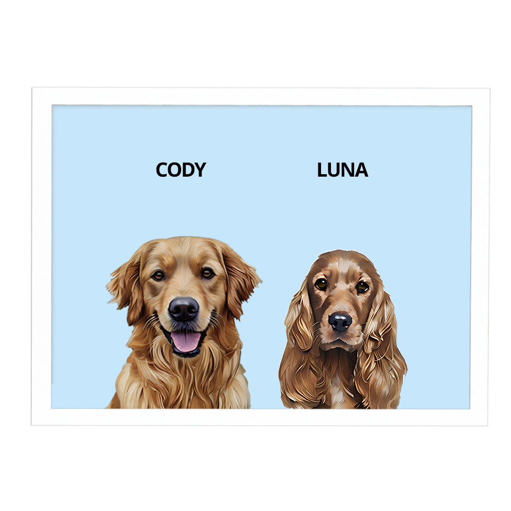 Custom Double Pet Portrait