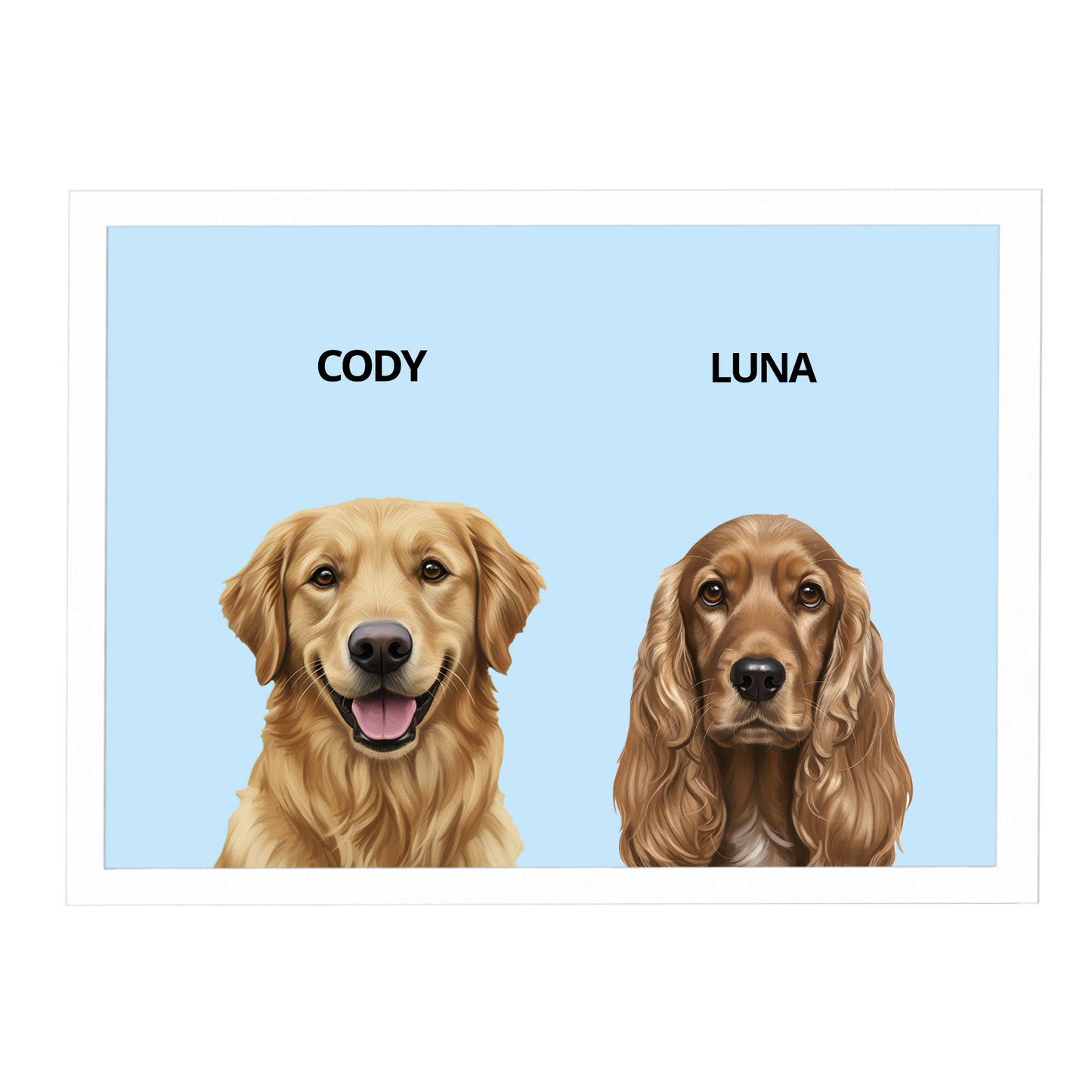 Custom Double Pet Portrait