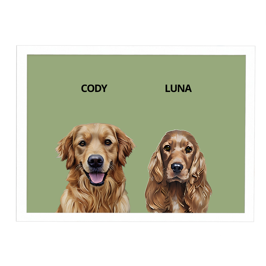 Custom Double Pet Portrait